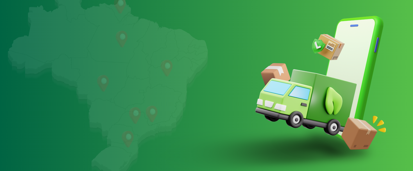 Caminhão de entrega da Agrolitoral em rodovia — entregamos para todo o Brasil